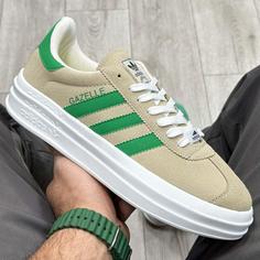 کفش و کتانی مردانه مدل آدیداس ADIDAS GAZELLE رنگ خاکی فسفری کد 33655