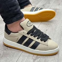 کفش و کتانی مردانه مدل ADIDAS_CAMPUS آدیداس کامپوس رنگ کرم مشکی کد 57891