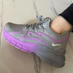 کتونی نایک دخترانه زنانه ونس کفش اسپرت اسپورت مشکی سفید طوسی نرم شیک نایکی NIKE لژدار لژ دار سبک راحت طبی چرم بندی ورزشی