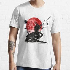 تیشرت با طرح Samurai The Ghost Classic T-Shirt Design گوست اف سوشیما کد 18574 215