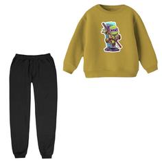 ست سویشرت و شلوار مدل لاکپشت های نینجا کد 1 رنگ کرم