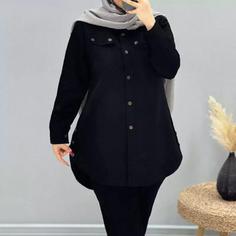مانتو کتان بغل دکمه  ماتتو کوتاه زنانه 