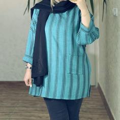 مانتو تونیک راه راه کد50150