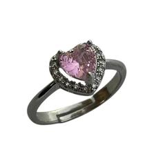 انگشتر زنانه مدل نگین دار طرح قلب