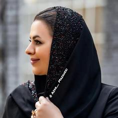 شال جواهر دوزی طرح کمند