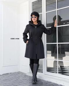 بارونی زنانه کلاهدار پاییزه سایز ۴۴ تا ۵۸