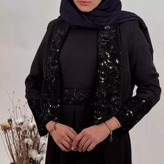 ست کت سارافن یقه آرشال به همراه خرجکار هندی