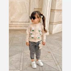 ژاکت بافت عیدانه دخترونه گل