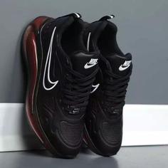 کتونی زنانه اسپرت نایک ایر مکس کد4 مشکی زیره قرمز RZ