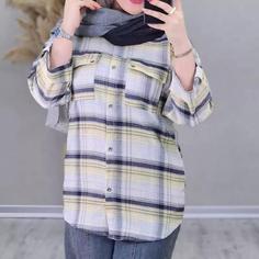 مانتو چهارخونه عیدانه جنس نخ پنبه