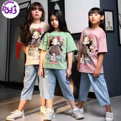 تیشرت شلوارک گیسو سایز 45تا60