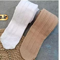 جوراب شلواری گندمی دخترانه پنتی