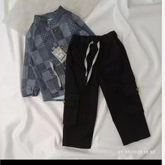 کت و شلوار کتان پسرانه