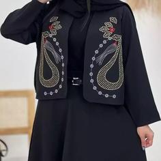 کت دامن گلدوزی  جنس کرپ مازراتی گلدوزی شده