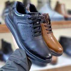 کفش مردانه تمام چرم مدل پاپوش فوق العاده راحت 