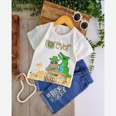 ست تیشرت شلوارک پسرانه تمساح