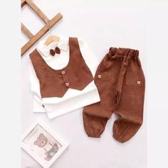 بلوز شلوار مجلسی پاپیون پسرانه