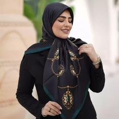 روسری مجلسی آهوان مدل نگین