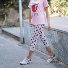 تیشرت شلوارک چاپدار Strawberry