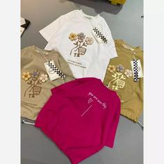 کراپ سه گل دخترانه 