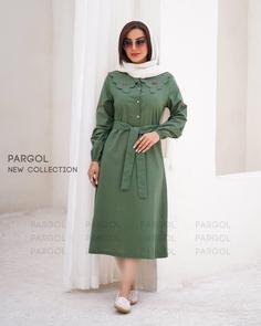 پیراهن شهرزاد سبز ارتشی