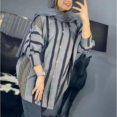 مانتو پانچ کتان نخ قد 83، مانتو کیمونو