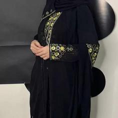 عبا  وارداتی سه تیکه مجلسی (مانتو عبایی) پر کار و شیک