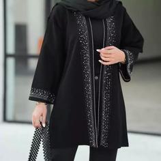 کت مجلسی نگینی زنانه قد 90