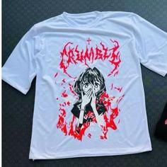 تیشرت لانگ لش انیمه دخترانه