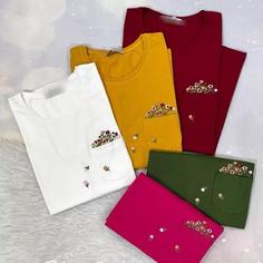 تیشرت جیب گلدوزی