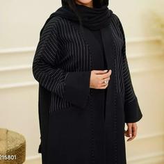 مانتو عبایی قزن دار زنانه مدل آیلین