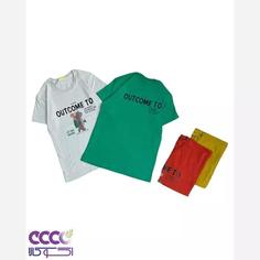 تیشرت دخترانه پسرانه خرس طبیعت گرد - پنبه