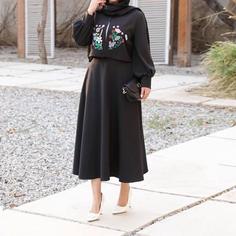 کت دامن مازراتی گلدوزی شده نازگل