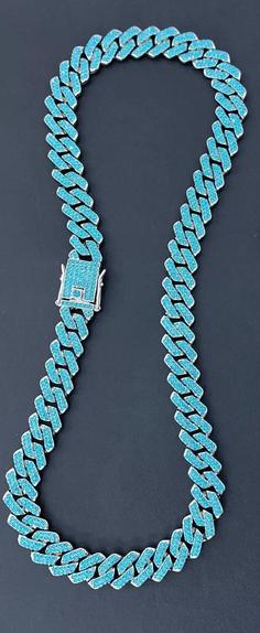 گردنبند فول نگین ابی ترند