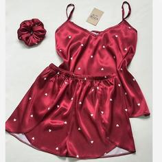 لباس خواب ساتن.تاپ شورتک ساتن.شورتک لاله دوزی