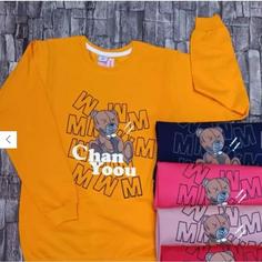 بلوز تک اسپرت نخ پنبه چندین طرح دخترانه و پسرانه سایز 45 تا 70