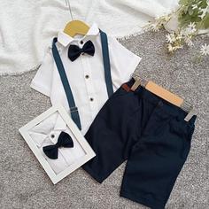 ست مجلسی پسرانه سایز 40 تا 60 سرمه ای