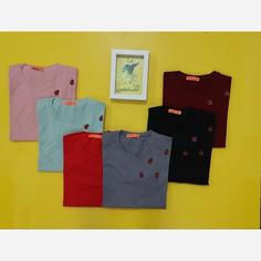 تیشرت  نخ پنبه طرح کفشدوزک