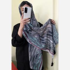 شال نخی طرح زبرا