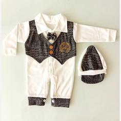 لباس نوزادی سرهمی نوزادی مدل جلیقه مجلسی نوزادی کد 1066