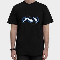 تیشرت آستین کوتاه مدل انسان رنگ مشکی