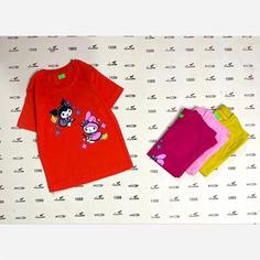 تیشرت دخترانه کرومی 40/45 سبز حنایی سرخابی قرمز صورتی 