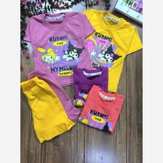 تیشرت شلوارک دخترانه کرومی سایز