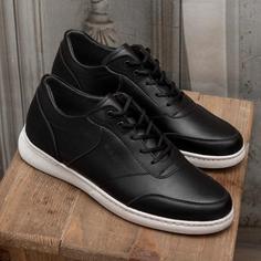 کفش اسپرت مردانه بندی مدل وگاس رنگ مشکی زیره سفید