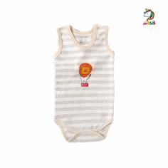 رکابی زیر دکمه دار نوزاد طرح شیر برند بیبی دی baby day