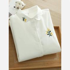 شومیز کتان گلدوزی