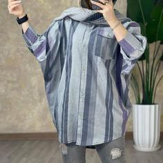 مانتو پانچ کاوه کتان  نخ فری سایز 38-48 