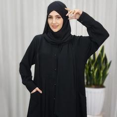 مانتو عبایی زنانه مشکی مه نگار (پس کرایه)