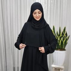 مانتو عبایی زنانه مشکی ساره (پس کرایه)