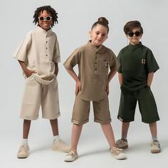 تیشرت شلوارک پسرانه لینن اسپرت